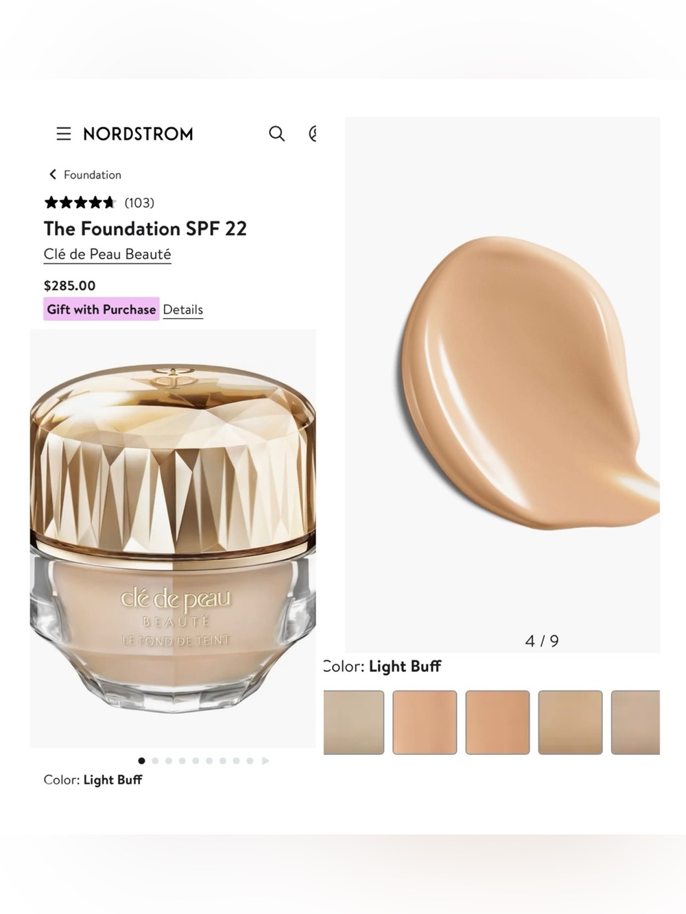 Clé de Peau Beauté The Foundation SPF 22 - BF10. New w/o Box